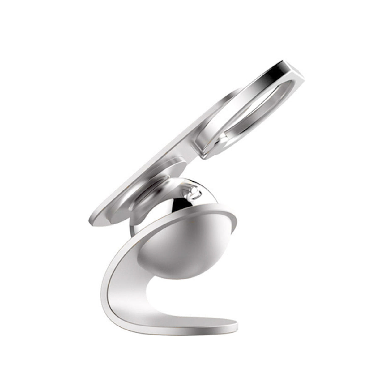 Soporte magnético giratorio 360 grados para coche en plata (HLD16-SL) - Resistente a golpes y fiable
