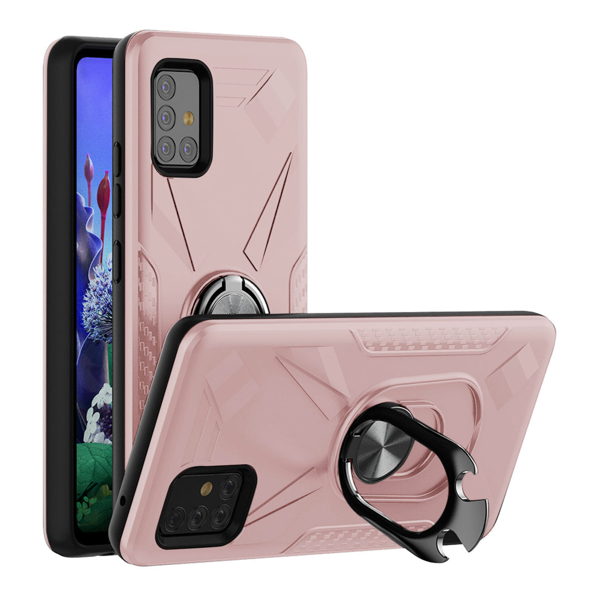 Foonhouer met Ringhouer SAMSUNG GALAXY A51 5G in Roosegoud - Ultradun & Betroubaar