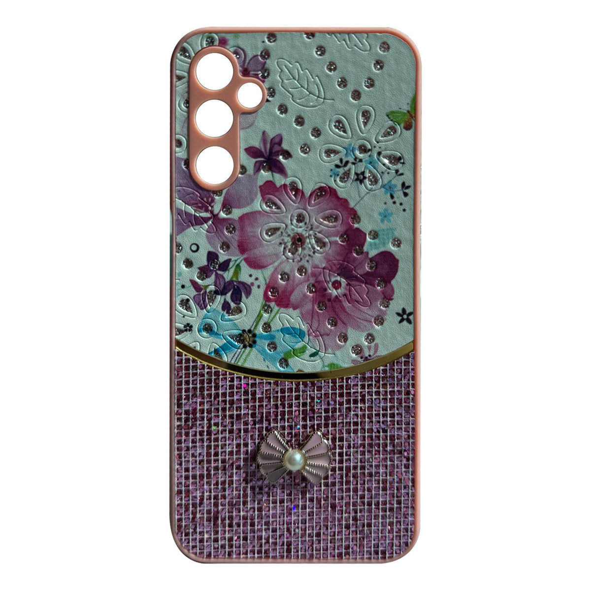 Sparkle Glitter Bling Phone Case in Pink With Colorful Cover For Galaxy A35 - Durable & Reliable