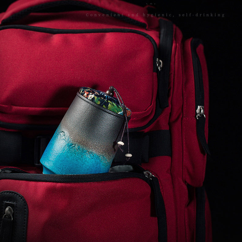 Retro Tea Container Ceramics Luxury Pot Sealed Pot Small Smell Proof