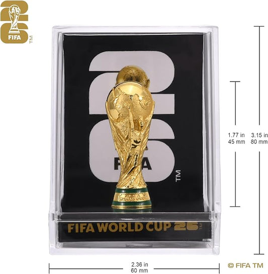 FIFA World Cup 2026 Mini Trophy Replica – Collectible Display Case Gift for Soccer Fans