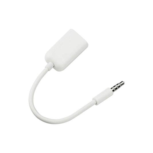 MALE TO DUAL STEREO AUDIO CABLE 3.3FT IN WHITE - Heavy Duty & Reliable