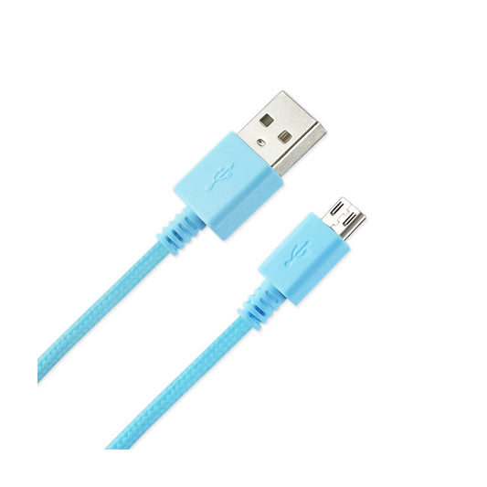 Braided Micro Usb Data Cable 3.3 Feet In Navy - Premium & Reliable