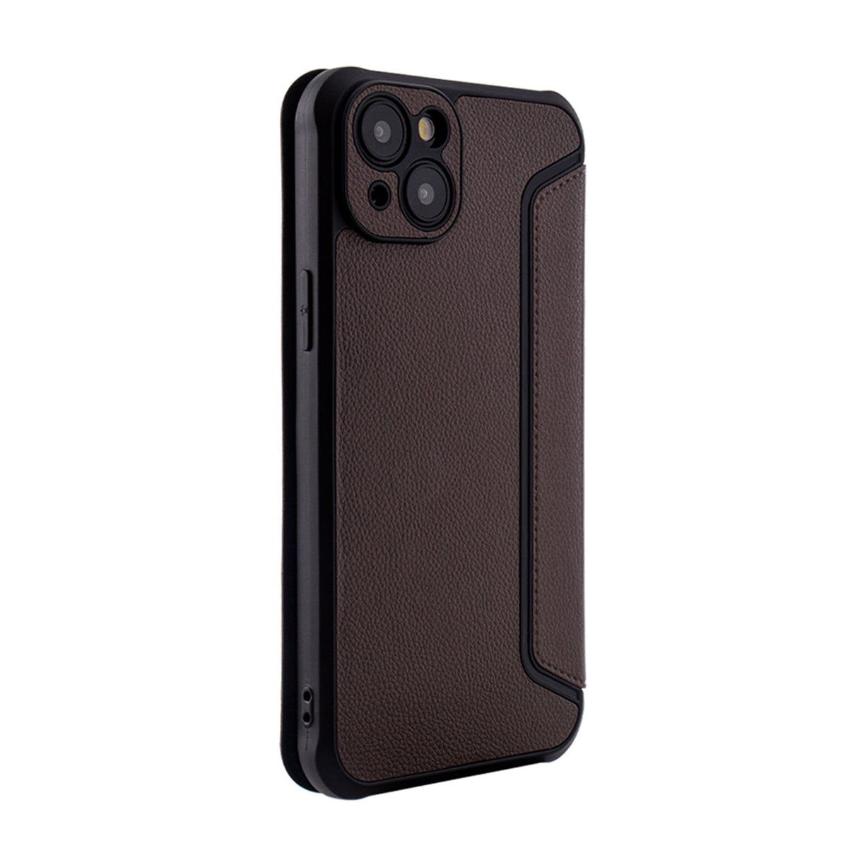 iPhone 15 PLUS Versoenbare Magnetiese beursie Leerfoonhouer Vir Apple iPhone 15 PLUS In Bruin (FC36-IPH15PLUSBR) - Ultra-Dun Beskerming deur