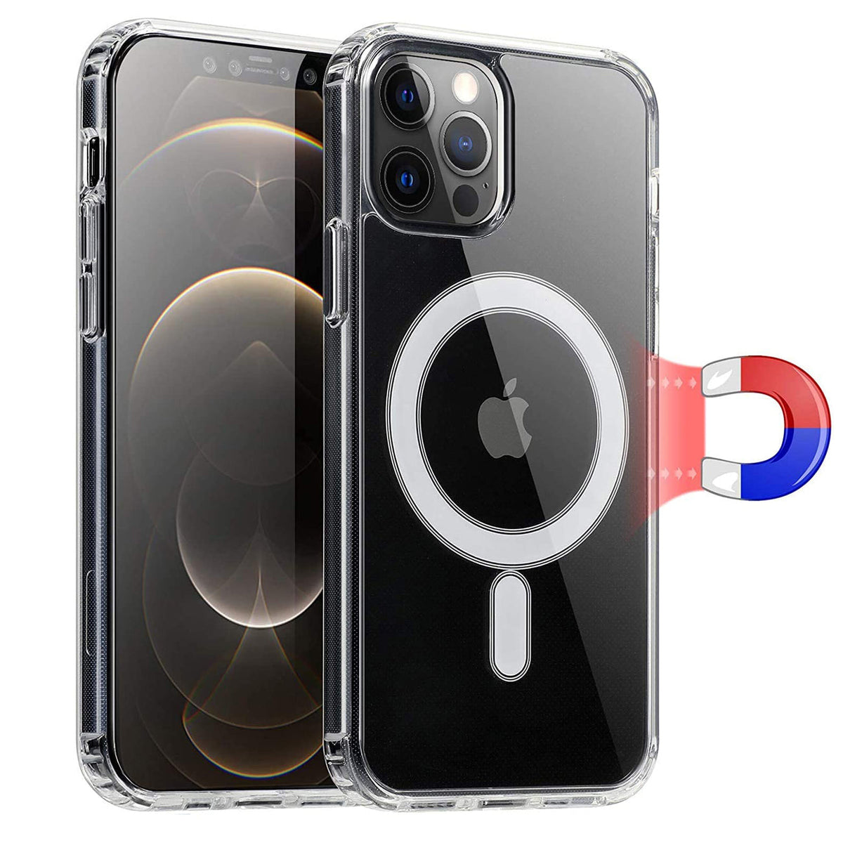 iPhone 11 Compatible Magnetic Wireless Charging TPU Bumper Case For iPhone 11 In Clear - Durable Protection by