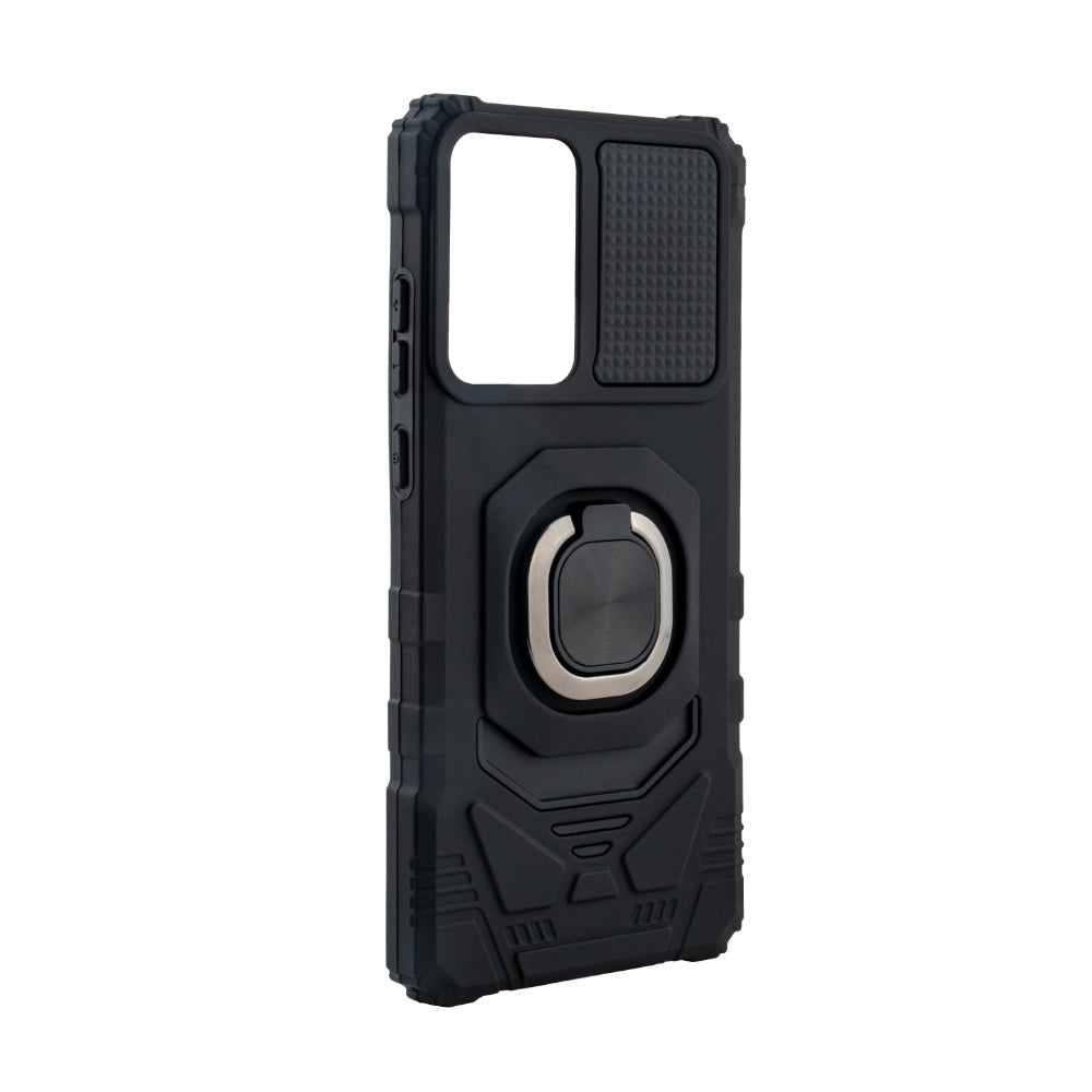 Kickstand Ring Holder TPU Shockproof Case for Motorola Moto G Stylus 5G (2024) in BK - Premium & Reliable
