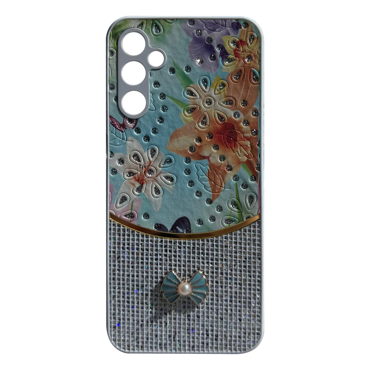 Sparkle Glitter Bling Phone Case in White With Colorful Cover For Galaxy A16 - Premium & Reliable