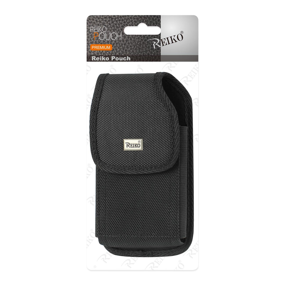 Estuche Vertical Resistente con Clip Metálico para Cinturón en Negro (5.8x3.2x0.7 pulgadas) - Ultra Delgado y Confiable
