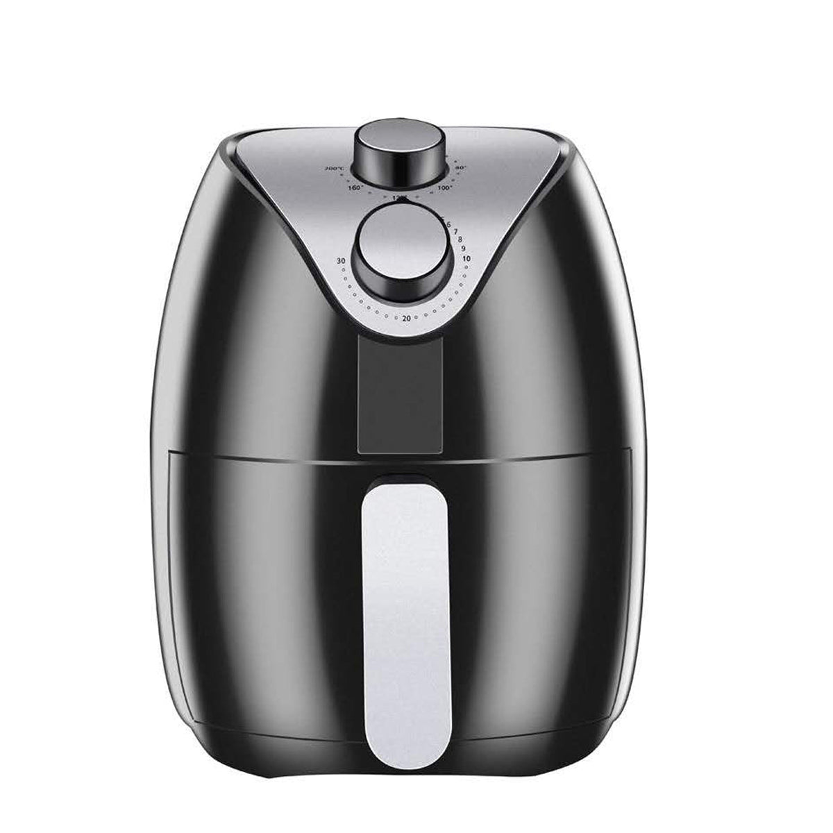 Freidora de aire de 2,8 L con tecnología Real Cook en negro - Premium y fiable
