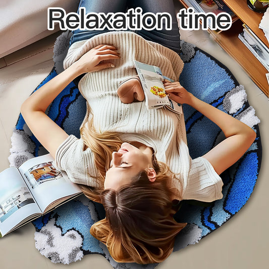 Color Rug For Bedroom - Non Slip Absorbent Floor Mat For Bathroom - Cute Washable Small Shower Mat - Aesthetic Modern Home Decoration Birthday Gifts, Thanksgiving Day Decor, Christmas Decor Home Decor