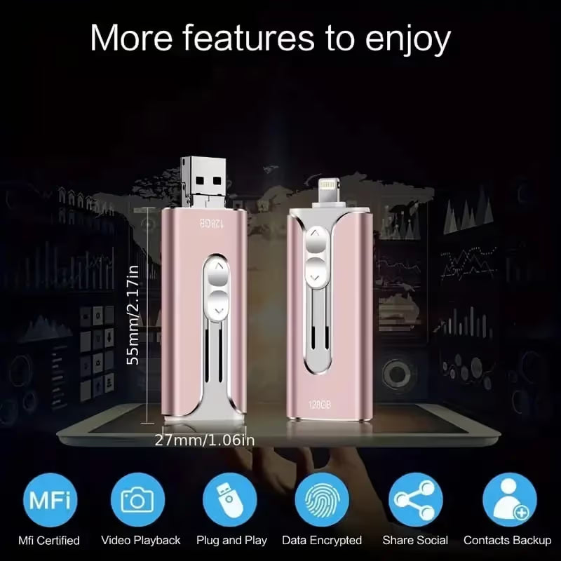 4-in-1 Smart USB Flash Drive
