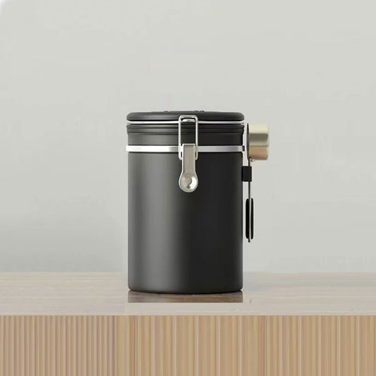 Black Airtight Coffee Storage Container
